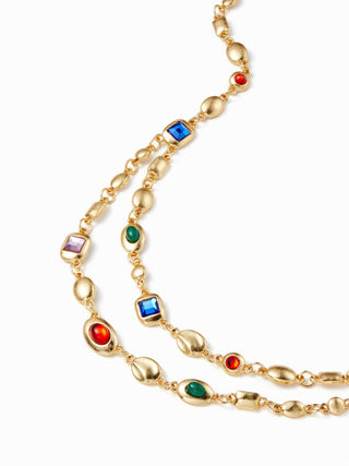 RHINESTONE LAYERED NECKLACE