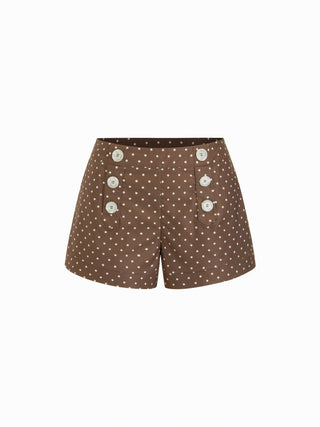Low Rise Polka Dot Micro Shorts