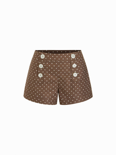 Low Rise Polka Dot Micro Shorts