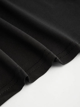 Cowl Neck Metal Detail Ruched Top