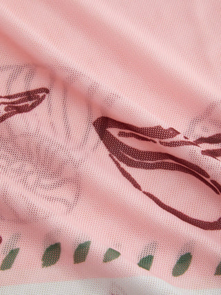 Halter Shell Beaded Bikini with Sarong