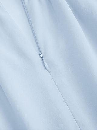 Boat Neck Backless Flared Maxi Dress