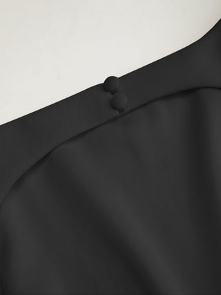 Boat Neck Backless Flared Maxi Dress