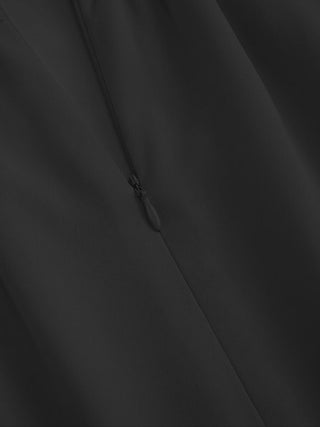 Boat Neck Backless Flared Maxi Dress