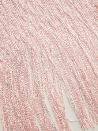 KNITTED FRINGED CAPE