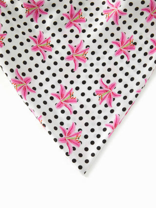 POLKA DOT FLORAL HEADBAND & SCRUNCHIE SET