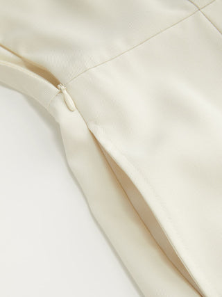 Stand Collar Asymmetrical Cloak Sleeve Mid Rise Wide Leg Jumpsuit
