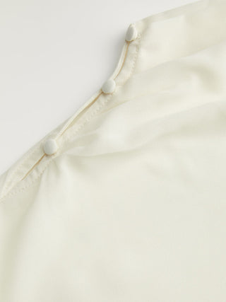 Stand Collar Asymmetrical Cloak Sleeve Mid Rise Wide Leg Jumpsuit