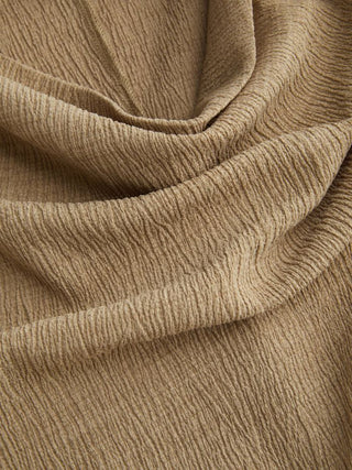 Textured Cowl Neck Bodycon Midi Dress