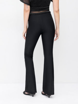 Low Rise Slim Flared Trousers
