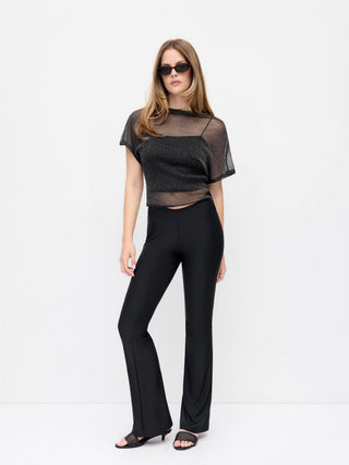 Low Rise Slim Flared Trousers