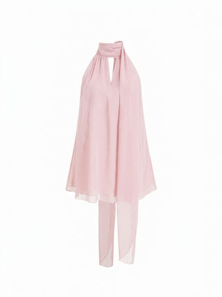 Cowl Neck Oversized Blouse Longline