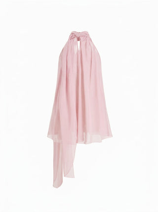 Cowl Neck Oversized Blouse Longline