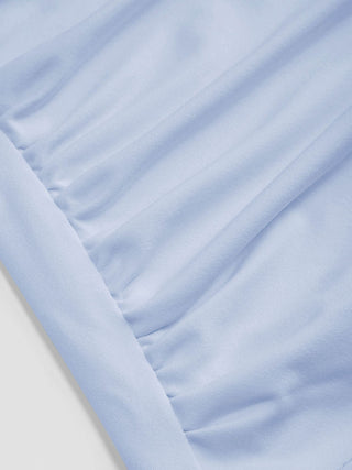 Ruched Cami Top & Chiffon Boat Neck Cape