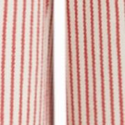 Cotton-blend Mid Rise Striped Cargo Barrel-leg Capri Trousers