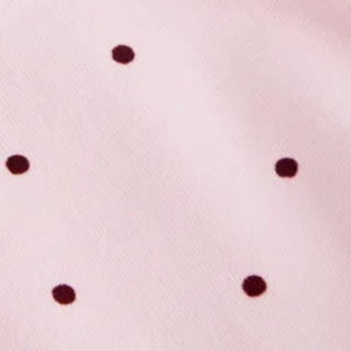Boat Neck Polka Dot Batwing Sleeve Oversized Tee