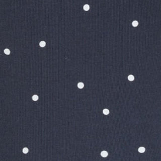 Boat Neck Polka Dot Batwing Sleeve Oversized Tee