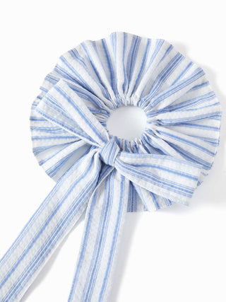 STRIPED BOWKNOT SCRUNCHIE