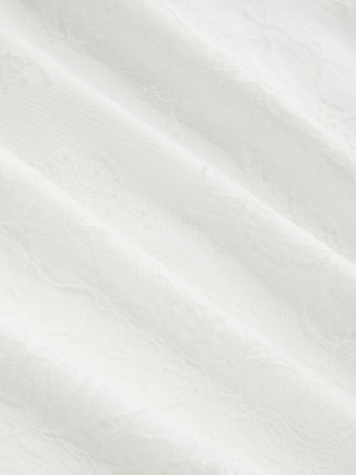 Lace Round Neckline A-line Mini Dress