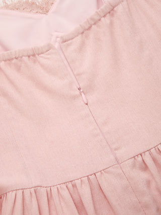 Lace Sweetheart Corset Flare Midi Dress