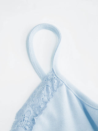 V-Neck Lace Trim Cami Top