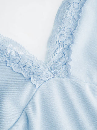V-Neck Lace Trim Cami Top