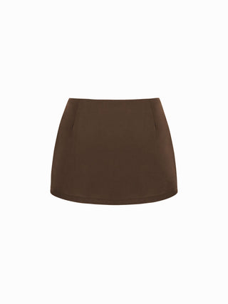 Satin Low Rise Bodycon Mini Skirt