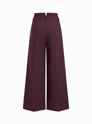 High Rise Linen Trousers