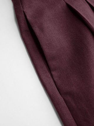 High Rise Linen Trousers