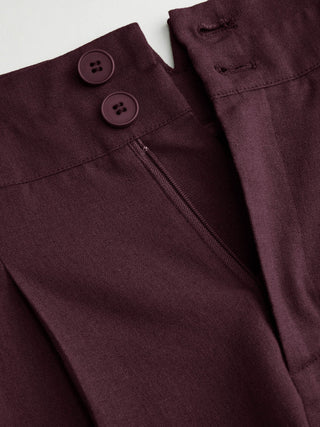 High Rise Linen Trousers