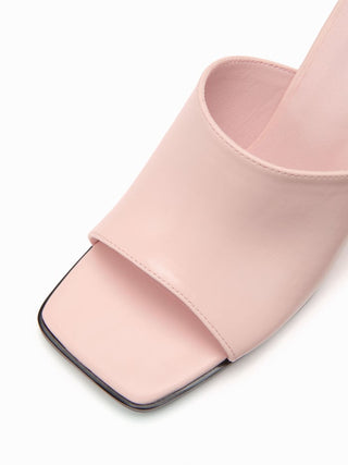 SQUARE TOE CHUNKY HEELED SANDALS