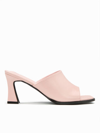 SQUARE TOE CHUNKY HEELED SANDALS