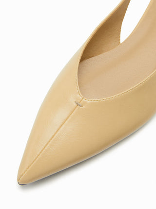 POINTED TOE SLINGBACK FLATS