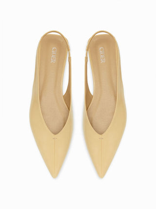 POINTED TOE SLINGBACK FLATS
