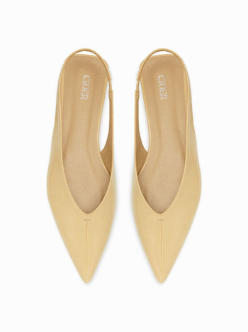 POINTED TOE SLINGBACK FLATS