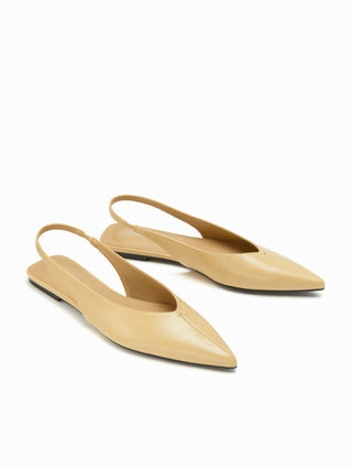 POINTED TOE SLINGBACK FLATS