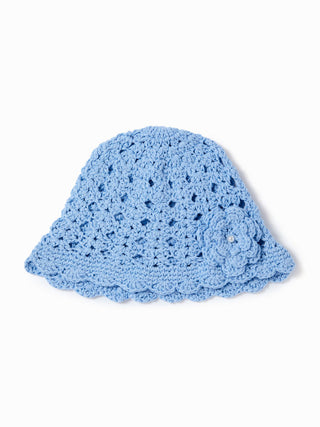 FLOWER KNITTED HAT