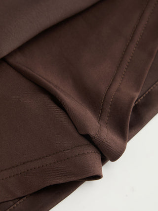 Satin Low Rise A-line Mini Skort