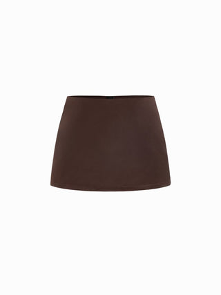 Satin Low Rise A-line Mini Skort