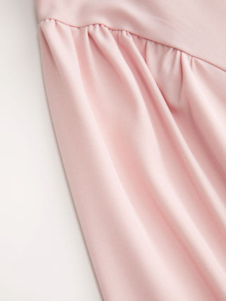 Lace Ruffle Sweetheart Neck Bowknot A-Line Midi Dress