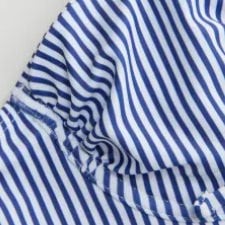 Sweetheart Stripe Bowknot Cut Out One Piece Swimsuit