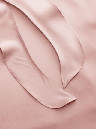 Satin Sweetheart Neck Ruffle Hem Backless Mini Dress