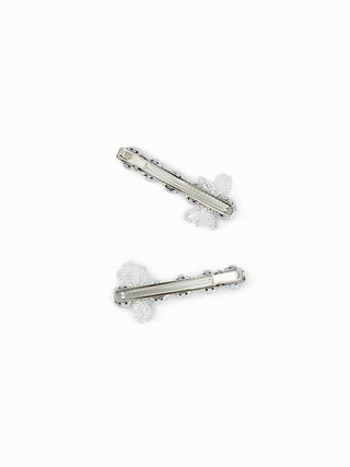 2PCS RHINESTONE HAIR CLIP SET