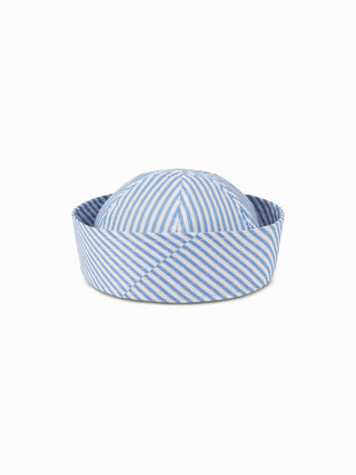 BOWKNOT STRIPED SAILOR HAT