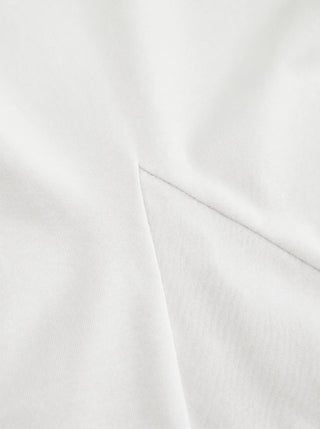 Cotton-blend Short Sleeve Ruffled Hem Tee