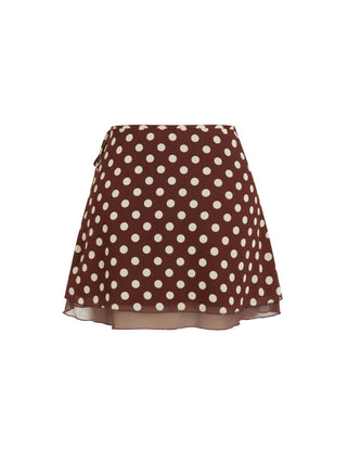 Chiffon Low Rise Aztec Asymmetrical Knotted A-line Mini Skirt