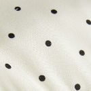 Satin Polka Dot Sweetheart Lace Trim Peplum Hem Cami Blouse