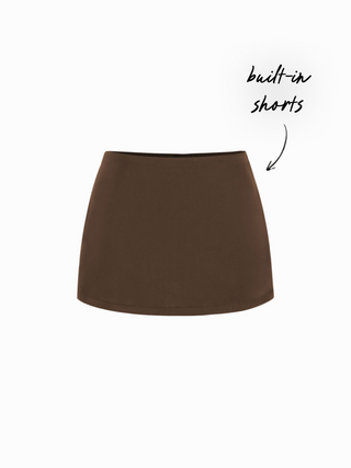 Satin Low Rise Bodycon Mini Skirt
