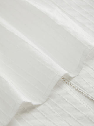 Mandarin Collar Frog Button Cap Sleeve Blouse