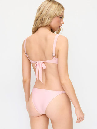 Sweetheart Bowknot Drawstring Bikini Set with Cover Up